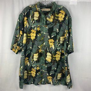 Tommy Bahama Hawaiian bananas/Leaves button shirt